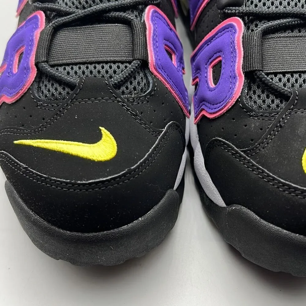 Nike Air More Uptempo '96-Black/Court Purple/Hyper Pink/Multi-NWB-Men 11.5 - Picture 8 of 10